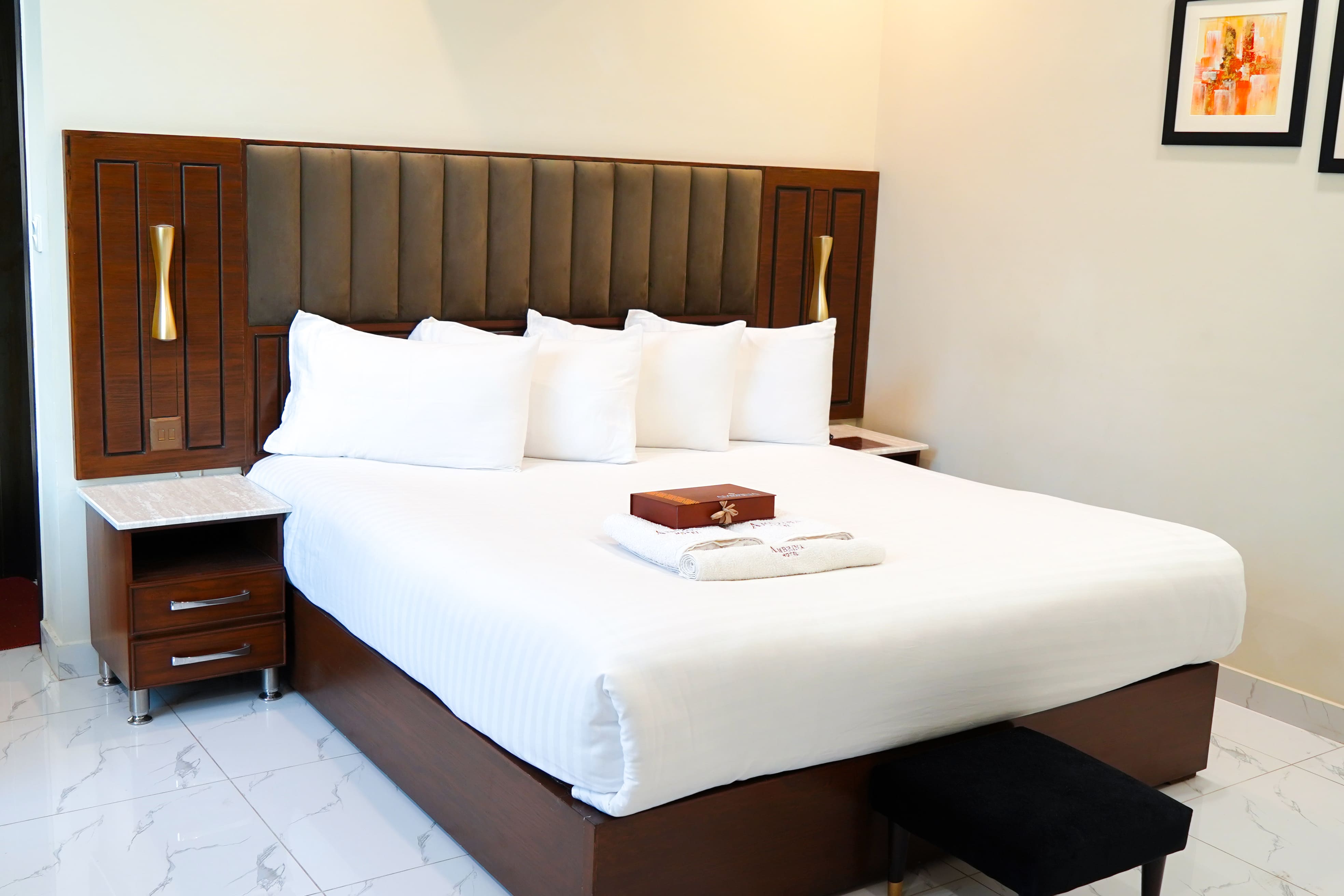 Deluxe King Room at Ambrina Hotel TopCity-1 Islamabad - Luxury accommodation near airport